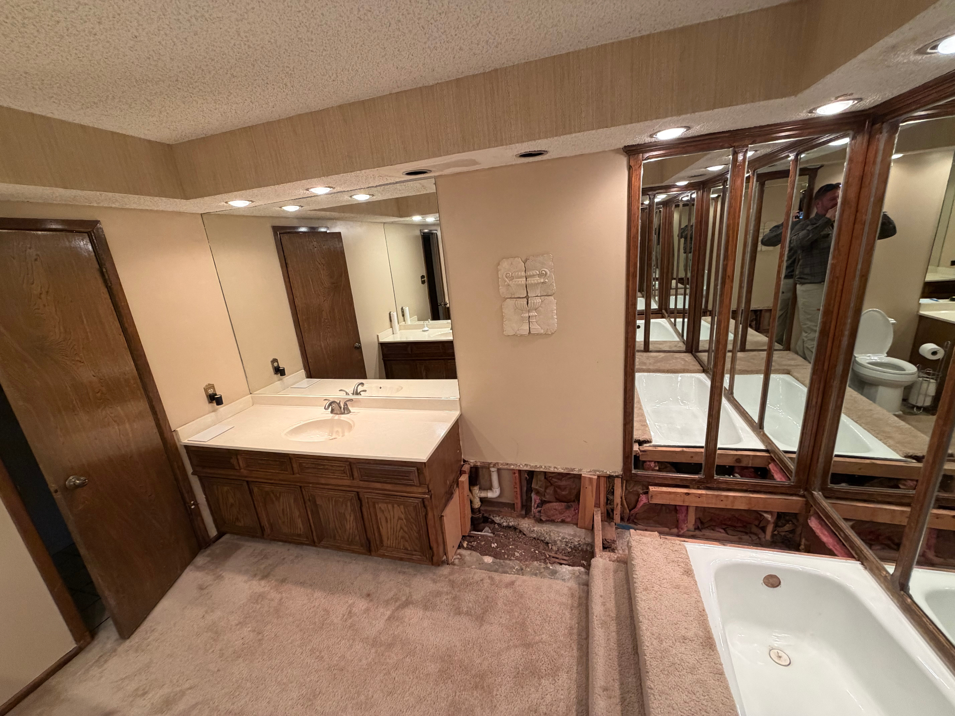 Kitchen renovation in progress in Lubbock TX