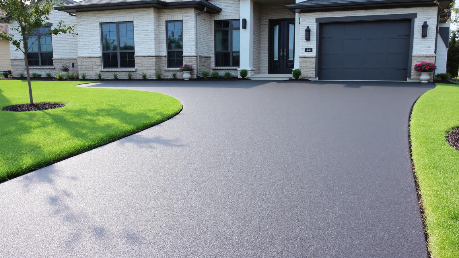 Rubber surfaced driveway in Lubbock, TX