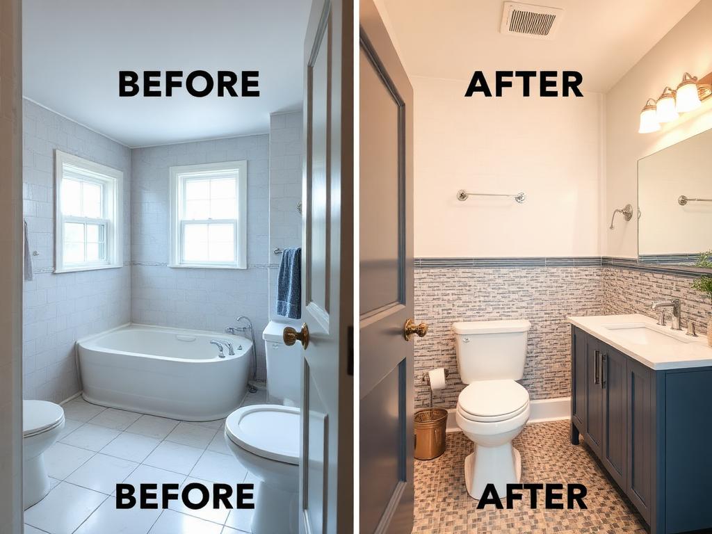 Before and after Lubbock home remodel